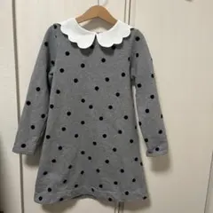 Jacadi 水玉模様のグレーのワンピース