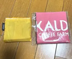 KALDI 折りたたみエコバッグ ピンク&伝説　ノベルティ