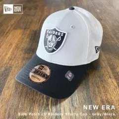 New Era★サイドパッチ レイダース 9Forty Cap グレー×ブラック