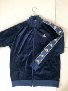 adidas アディダス トラックジャケット ベロア 刺繍ロゴ