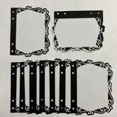 おしゃれなノート　モノトーン　コラージュリングノート　ダイカット