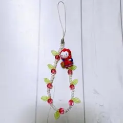 ハローキティ りんご娘　ストラップ
