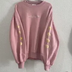 ギンビス たべっ子どうぶつ　ピンク クルーネック スウェット