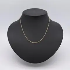 K18 ペーパークリップ ネックレス 幅2mm 1.0g 40cm 新品