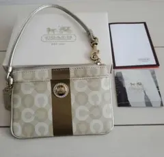【新品未使用品】COACH コーチ ポーチ リストレット