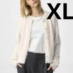 GU シャイニークルーネックカーディガンXL