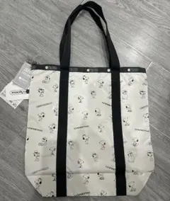 レスポートサック スヌーピー トートバッグ 白