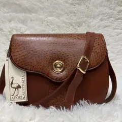 新品タグ付き✨ADORI AUSTRALIA エミュー レザー ショルダーバッグ 