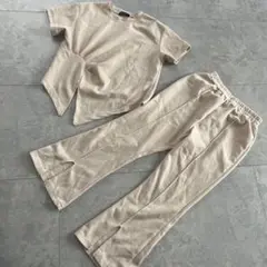 アーバンチェリー 新品 ベージュ コットン Tシャツ パンツセット