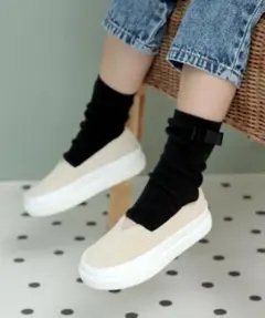 【新品】 キッズ コーデュロイスニーカースリッポン 19cm