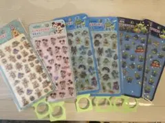 ディズニー ぷくぷくシール 6パック　セットまとめ売り