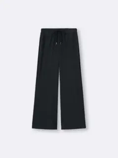 GU リブプルオンパンツS ナチュラル 標準丈 黒