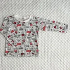 スヌーピー Tシャツ カットソー 長袖 90