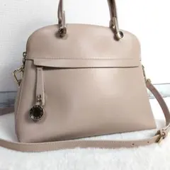 ✨美品✨FURLA　フルラ　パイパー　2way ショルダーバッグ　ベージュ