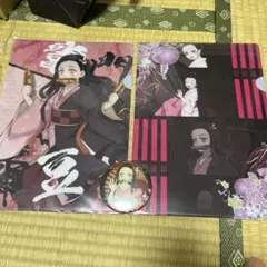 鬼滅の刃　竈門ねずこ　クリアファイル、缶バッジセット