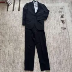 UNIQLO ブラックスーツ3点セット 感動パンツ、ジャケット、シャツ