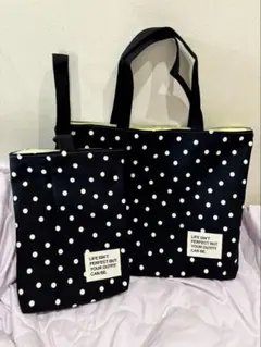 手提げバック(絵本袋/レッスンバック) 上靴入れ 2点セット