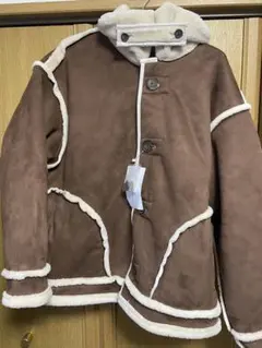 2wayリバーシブルボア＆スエードブルゾン