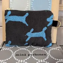 ⚮̈﻿ブルーrunrunrun&インディゴtambourine　フラットポーチ