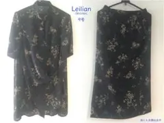 Leilian レリアン 総柄 花柄 セットアップ サマースーツのサムネイル