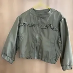 BREEZE フリル付きオリーブグリーンジャケット110㎝
