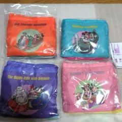 ディズニー　カプセルトイ　エコバッグ　コンプリート　4種類　セット