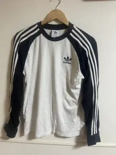 adidas 長袖カットソー ホワイト/ブラック