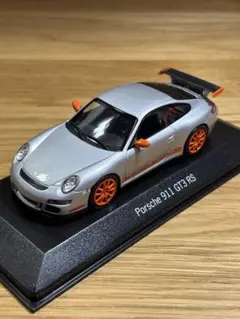 ミニチャンプス　Porsche 911 GT3 RS シルバー／オレンジのサムネイル