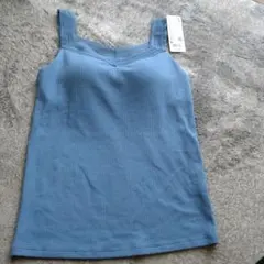 【新品】ユニクロ、エアリズムコットンリブレースブラタンクトップ