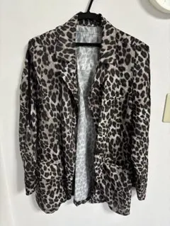 ヒョウ柄 テーラードジャケット