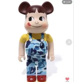 未開封】BE@RBRICK BAPE(R) ペコちゃん 1000％ BLUE - メルカリ