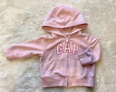 【ベビー】GAP フード付きトレーナー 12-18ヶ月 ピンク