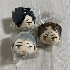 ハイキュー!!ぬいぐるみピンバッジ 3個セット 黒尾鉄朗 西谷夕 宮治