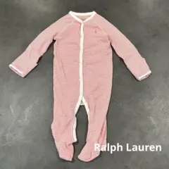 Ralph Lauren ベビー ロンパース ボーダー ピンク