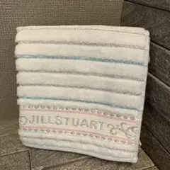 【新品・未使用】ジルスチュアート　タオルハンカチ　ラメ　刺繍　ロゴ