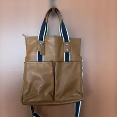 COACH トートバッグ　ブラウンレザー