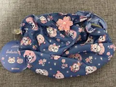 ​ちいかわ ハチワレ うさぎ モモンガ 古本屋 あのこ 夜桜柄 フリルポーチ