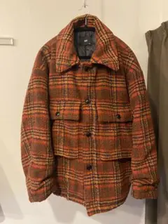 HARE ボックスシルエットチェック柄ジャケット Sサイズのサムネイル