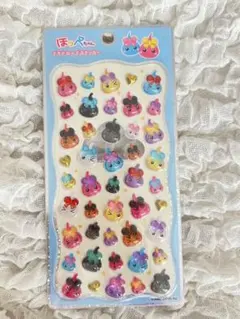 ほっぺちゃん プチドロステッカー　水色