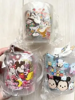 ディズニー　プラコップ プラカップ 巾着袋 コップ袋　3個セット