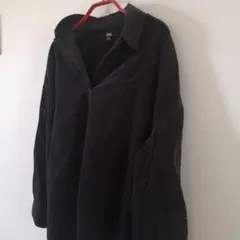UNIQLO コーデュロイ ブラックシャツ L