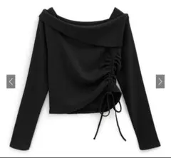 GRLオフショルドロストテレコトップス[tu1412]