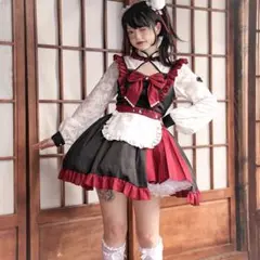 Malymoon メイド服 ゴシック 赤チェック コスプレ - メルカリ
