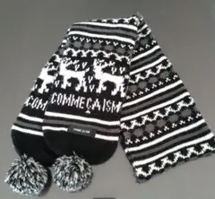 【COMME CA ISM 】コムサイズム　ぼんぼんマフラー