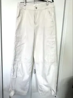 ZARA カーゴパンツ オフホワイト　EUR36