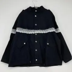 MISS ネイビー レースデザイン ジャケット