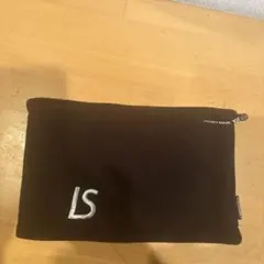 LSロゴ入り黒フリース　ネックウォーマー