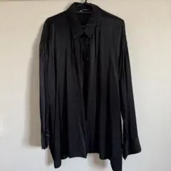 ZARA ブラック 長袖シャツ　サテン