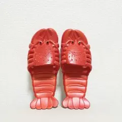 ロブスターサンダル　赤　日本土産　prawn 海老　面白グッズ　ユニーク