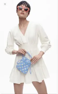 ZARA リネンミニワンピース XS